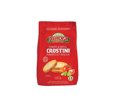 Aurora Crostini Tomato & Basil 100g