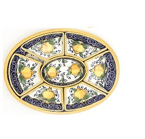 Amalfi Giant Appetizer Plate | Italian ceramic - ItalianMart