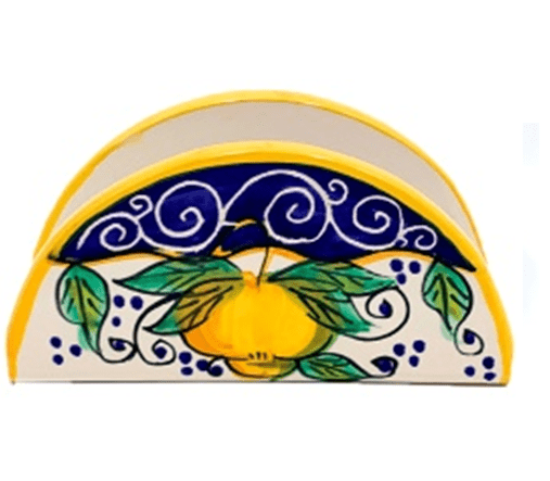 Amalfi Olives Napkin holder Italian ceramic - ItalianMart