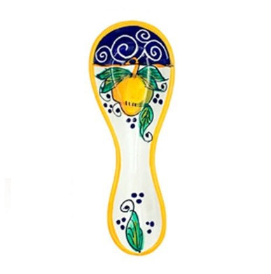 Amalfi Olives Spoon rest, Italian ceramic - ItalianMart