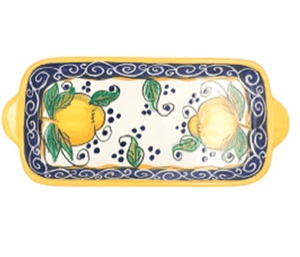 Amalfi Rectangular Tray 13 inch | Italian ceramic - ItalianMart