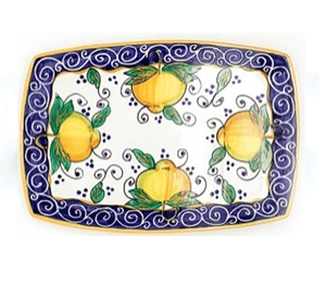 Amalfi Rectangular Tray | Italian ceramic - ItalianMart