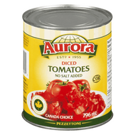 Aurora diced tomatoes no salt | 796g - ItalianMart