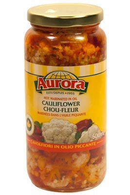 Aurora Hot Marinated In Oil Cauliflower 500ml - ItalianMart