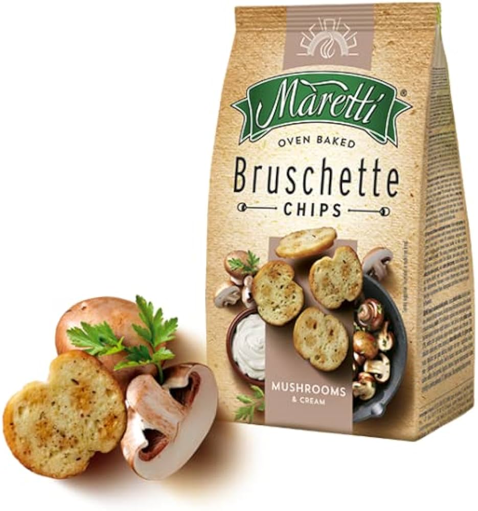 Bruschette Chips | Mushrooms and Cream | 150g - ItalianMart