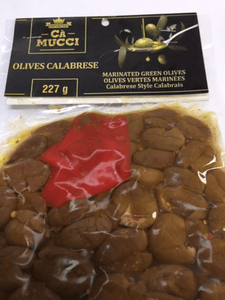 Ca Mucci Olives Calabrese "Marinated Green Olives" - 227g - ItalianMart