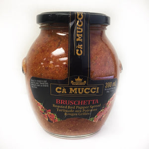 Ca Mucci Roasted Red Pepper Spread "Bruschetta" - 500gmGLASS - ItalianMart