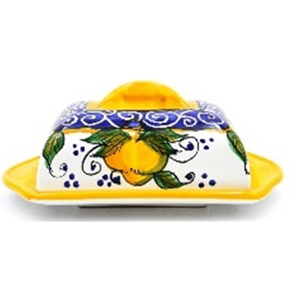 Ceramic butter dish | 18 cm | Italian ceramic - ItalianMart