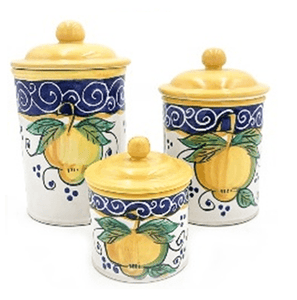 Ceramic jar with lid | 3 sizes | Single Jar | Italian - ItalianMart