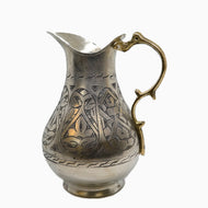 Copper Pitcher, chrome look - ItalianMart