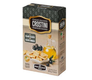 Crostini Italian Crackers with Black Olives - 200g - ItalianMart