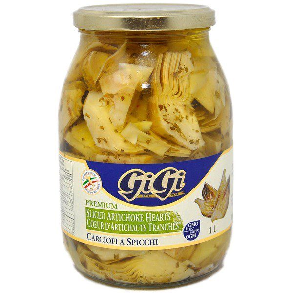 Gigi Sliced Artichokes Quarters 1Lt - ItalianMart