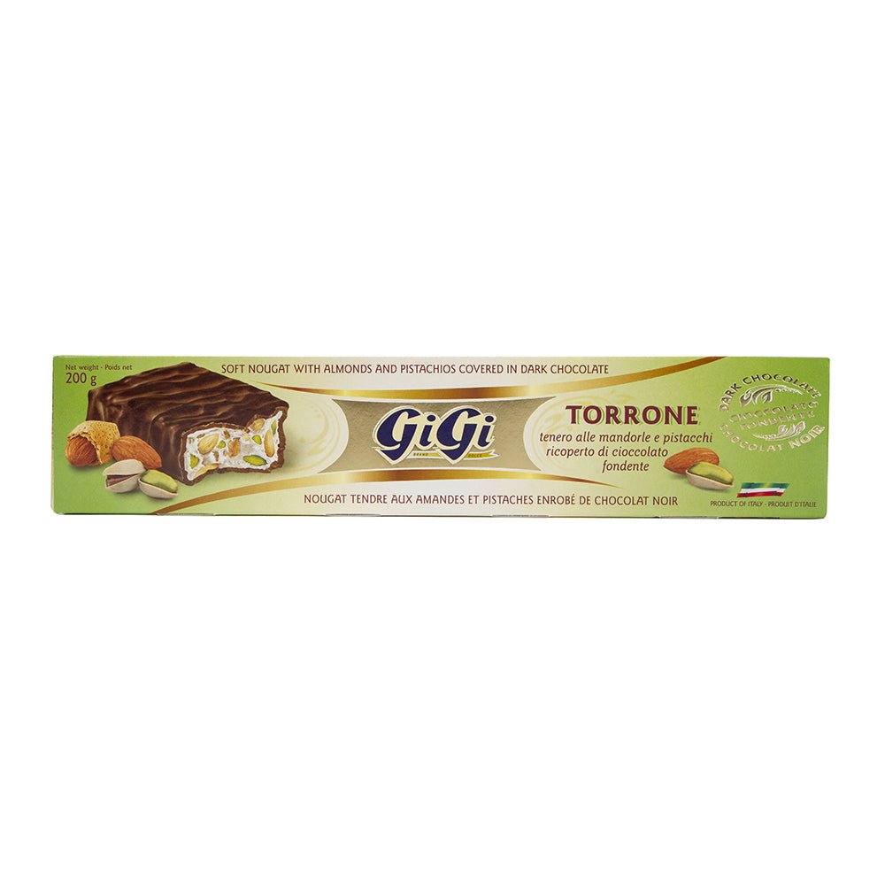 GiGi Torrone Hard Nougat With Almond & Pistachio 175 g - ItalianMart