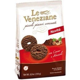 Gluten free cookies | Le Veneziane | Cocoa | 250gr - ItalianMart