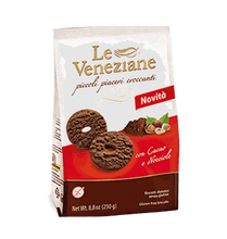 Gluten free cookies | Le Veneziane | Cocoa | 250gr - ItalianMart