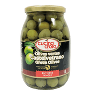 Green Castelvetrano Olives Whole | 1L - ItalianMart