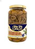 Green olives | Pitted Cracked | Calabrese Gigi | 580ml - ItalianMart