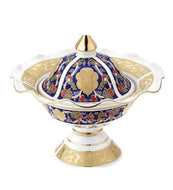 Hand painted porcelain, candy bowl with lid (Hanedan sekerlik) - ItalianMart