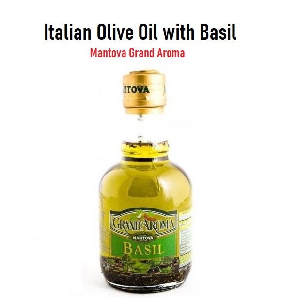 Italian Olive Oil | with Basil | Mantova | 250ml - ItalianMart