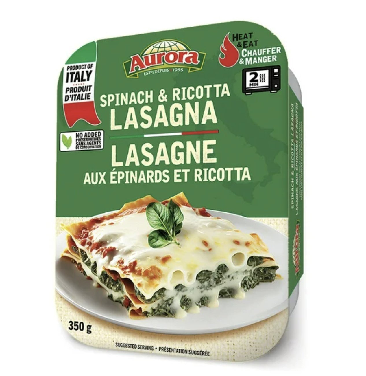 Lasagna Ricotta & Spinach | 350g - ItalianMart