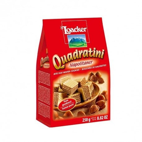 Loacker Quadratini | Wafer Cookies with Hazelnut| 250gr - ItalianMart