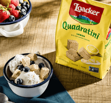 Loacker wafer | Quadratini Lemon | 250g - ItalianMart