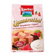 Loacker wafer | Quadratini | Raspberry yogurt | 220g - ItalianMart