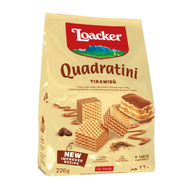Loacker wafer | Quadratini Tiramisu | 220g - ItalianMart
