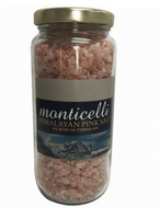 Monticelli Coarse Pink Himalayan Salt "kristal himalaya pembe tuzu" - 500g - GLASS - ItalianMart