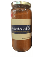 Monticelli Hot Red Ground Pepper "ogutulmus aci kirmizi biber" - 250g - GLASS - ItalianMart