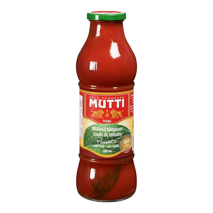 Mutti Strained Tomato Sauce With Basil 680ml – ItalianMart
