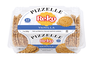 Pizzelle Reko "Vanilla" Italian Waffle Cookie - 200g - PET - ItalianMart