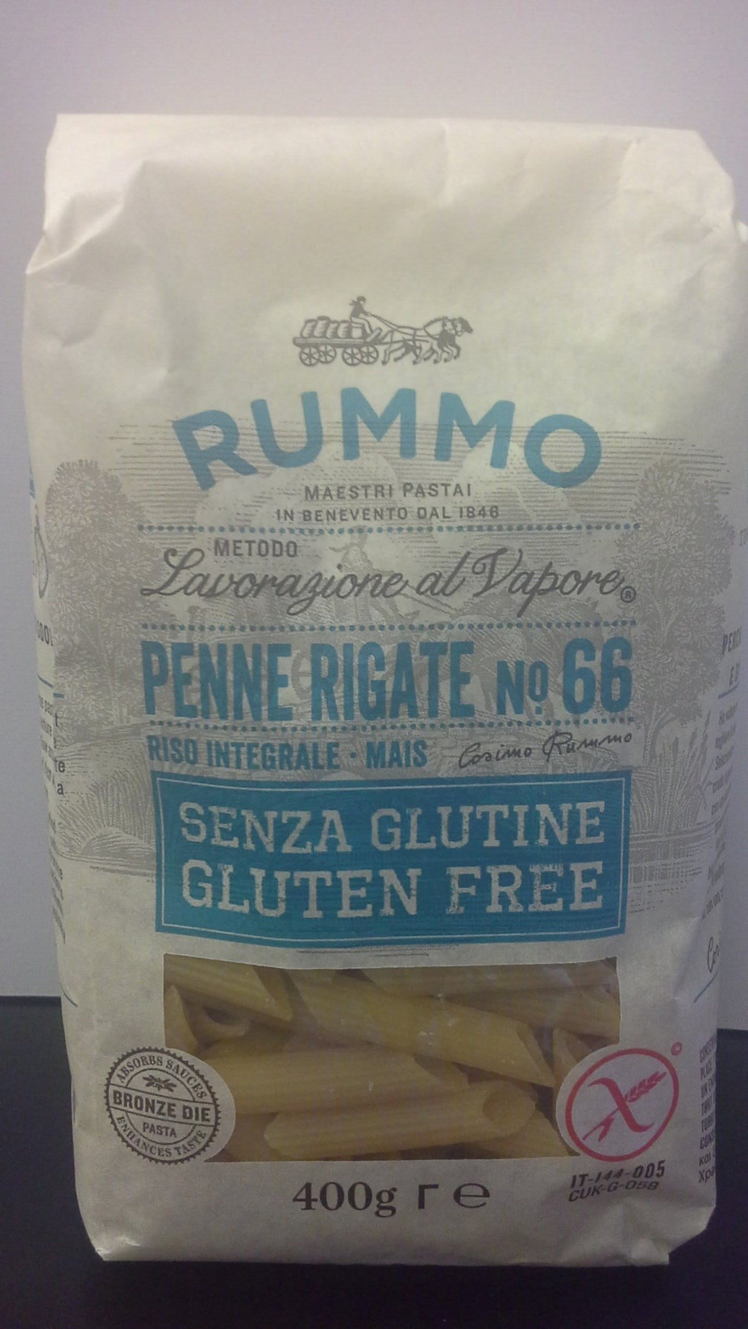 Rummo Penne Rigate Pasta 500gr ***GLUTEN FREE*** - ItalianMart