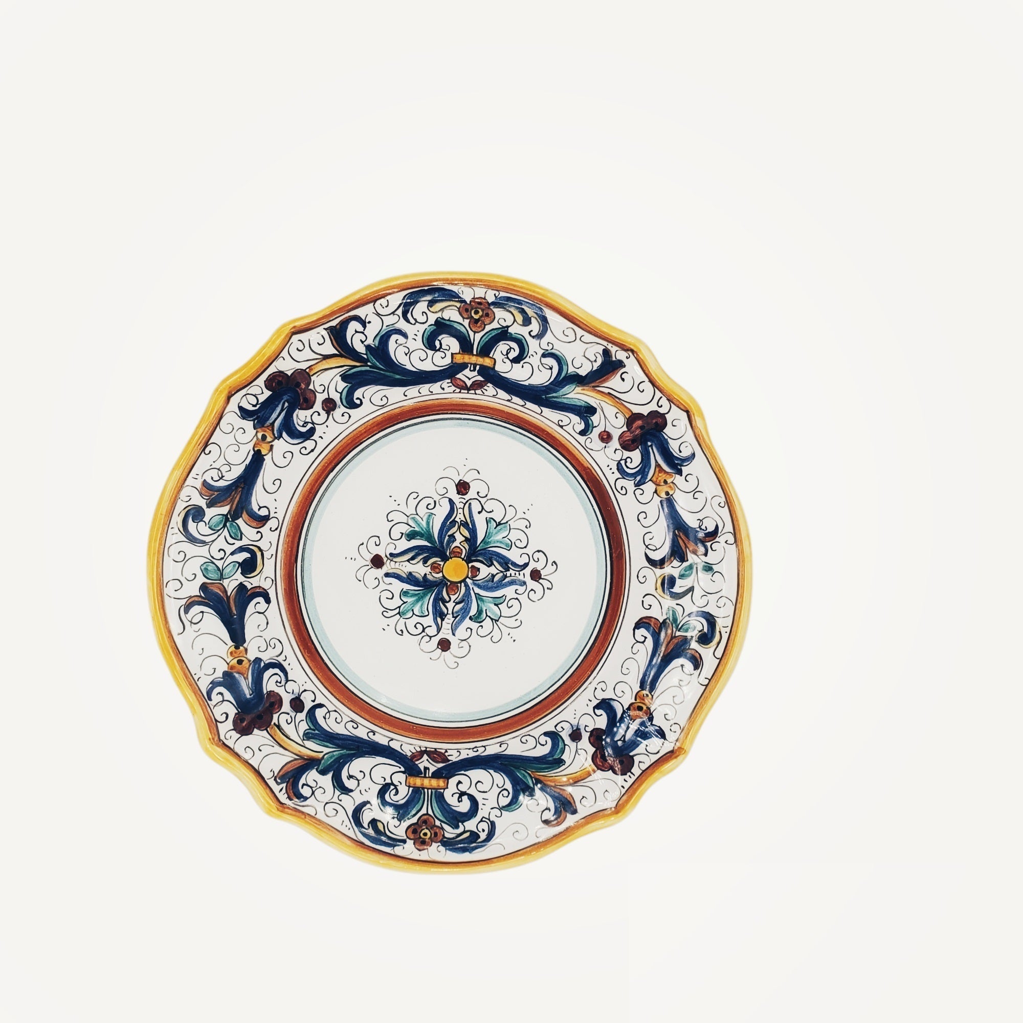 Salad plate | Italian ceramics | Ricco Deruta | 18cm - ItalianMart