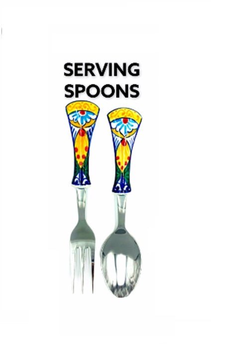 Serving Spoons | Italian kitchenware | Amalfi | 1 - ItalianMart