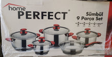 Home Perfect Stainless Steel Cookware Sets  9 piece set - 5kg