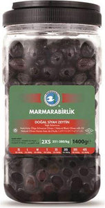  Natural Black Olives with oil (2XS) - 1400g ƒ?? PET - Turkish Mart 