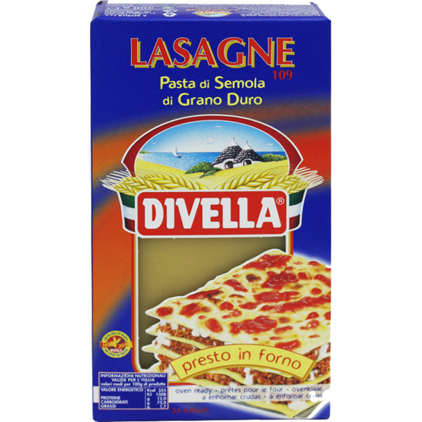 Divella Wheat Lasagne Oven Ready 500g