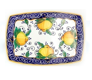 Amalfi Rectangular Tray | Italian ceramic