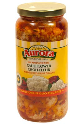 Aurora Hot Marinated In Oil Cauliflower 500ml