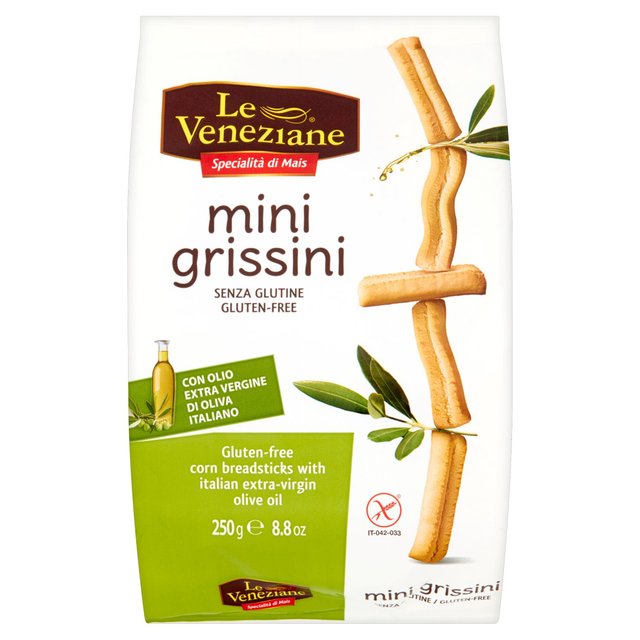 Le Veneziane Mini Grissini With Extra Virgin Olive Oil 250gr
