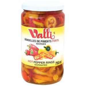 Valli Spicy Pepper Rings 750ml