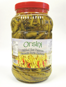 Orsini Hot Pepper Pickles "Aci biber tursusu" PROBIOTIC - 3kg - PET - Turkish Mart 
