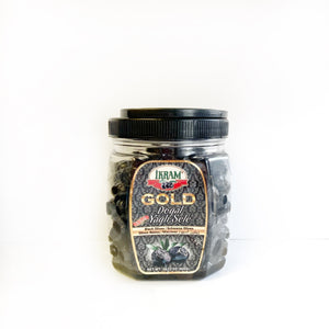 GOLD Natural Black Olives less salt- 800g net - PET