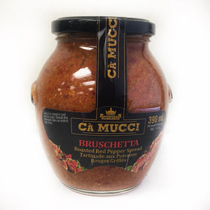 Ca Mucci Roasted Red Pepper Spread "Bruschetta" -500gmGLASS