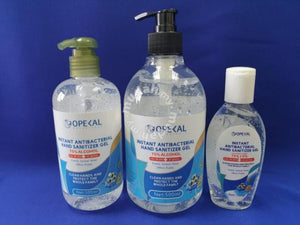 Opekal Instant Antibacterial Hand Sanitizer Gel (75% alcohol)  - 100ml  /  300ml  / 500ml  /  1000ml  variations