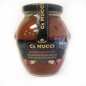 Ca Mucci Roasted Hot Pepper Spread "Bomba Sciliana" - 390ml GLASS