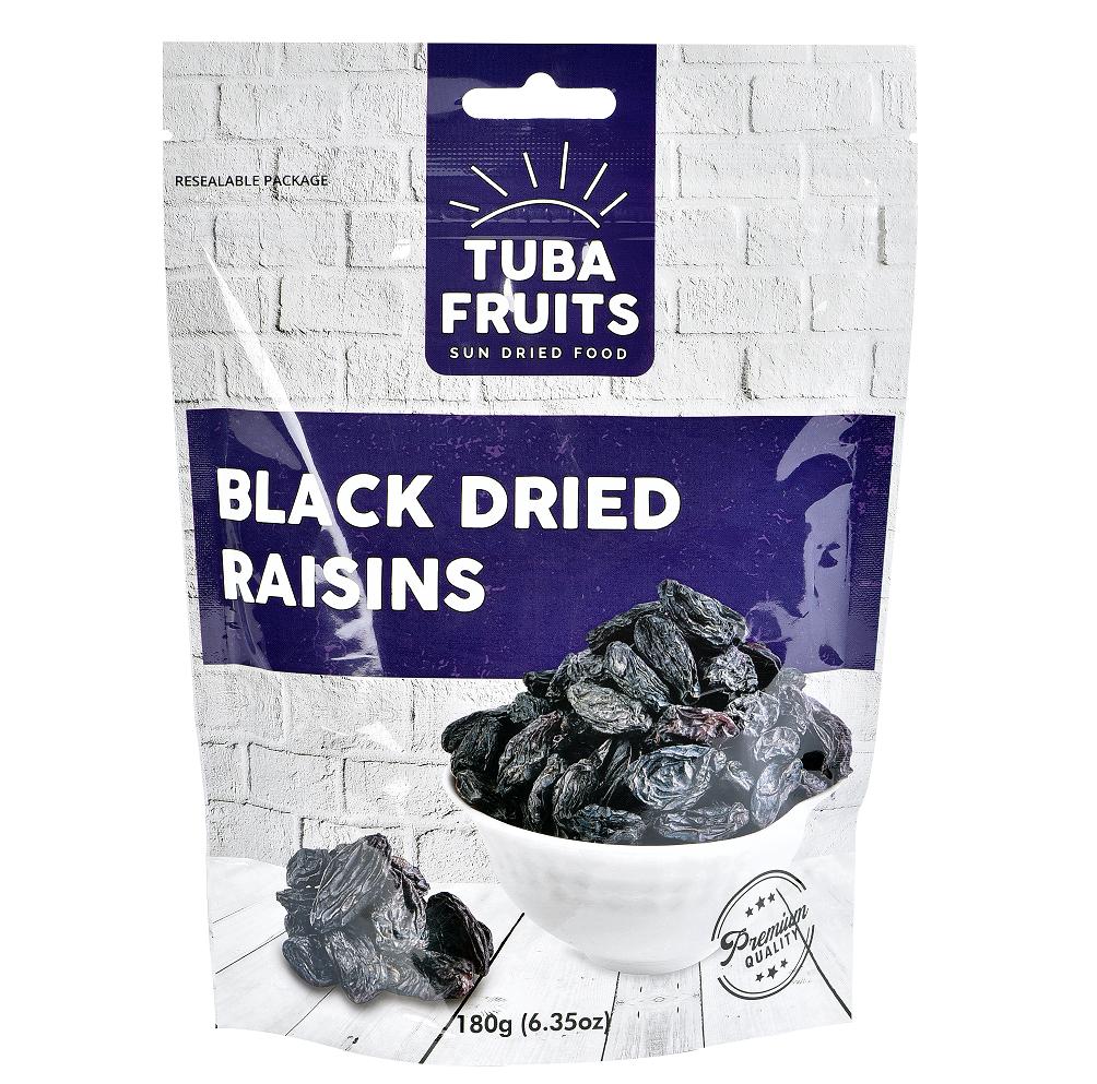 Tuba Black Dried Raisins 180g (6.35oz) - Turkish Mart 