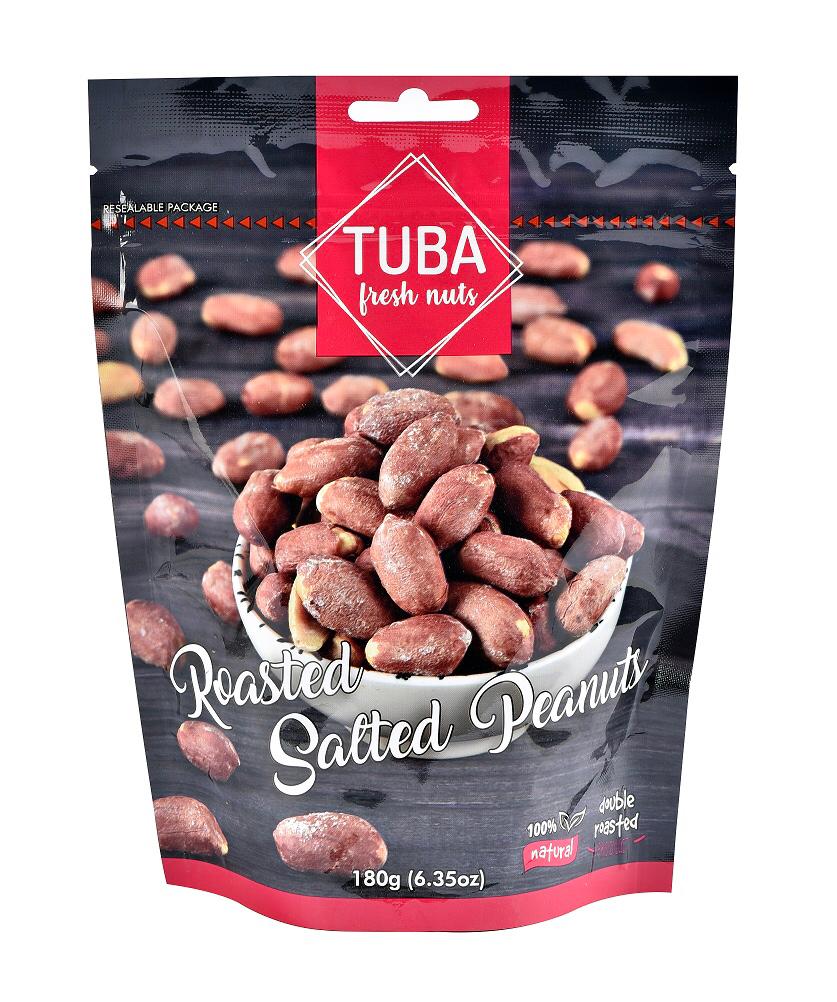 Tuba Roasted Salted Peanuts 180g (6.5oz) - Turkish Mart 