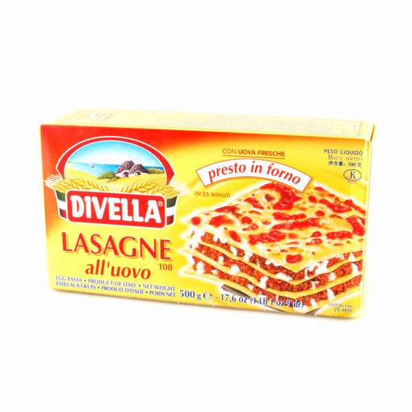 Divella Egg Lasagne Oven Ready 